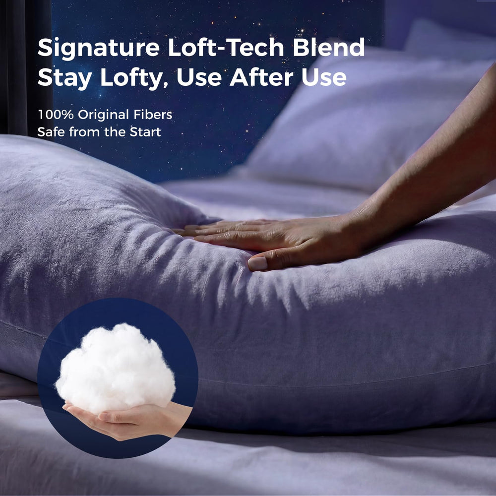 Momcozy comparación de tamaño junto a cama para ver proporciones reales