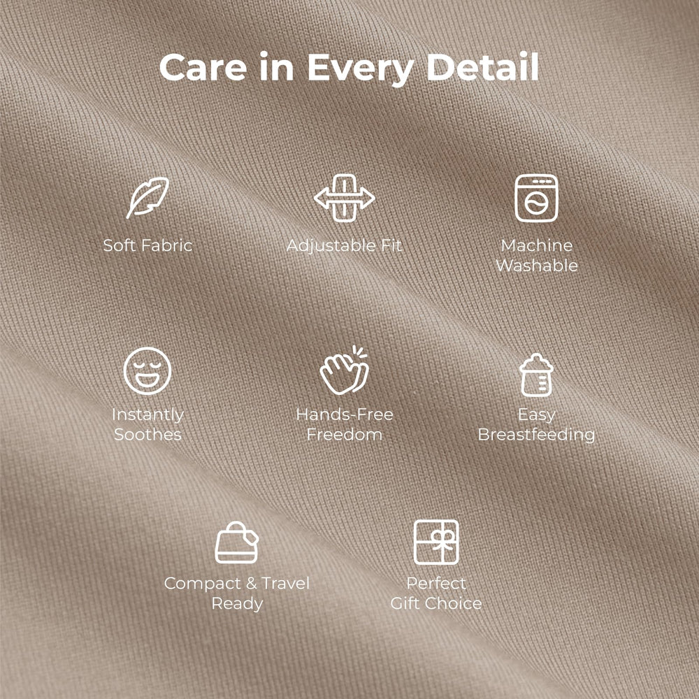 Momcozy detalle de las anillas resistentes que facilitan el ajuste