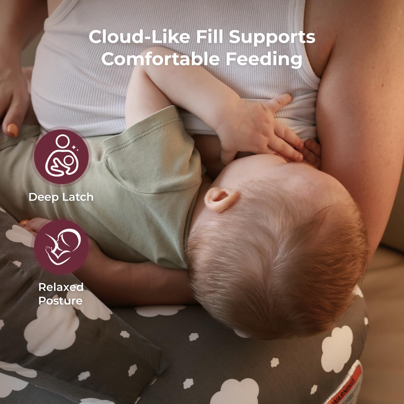 Momcozy detalle del Safety Guard que evita deslizamientos