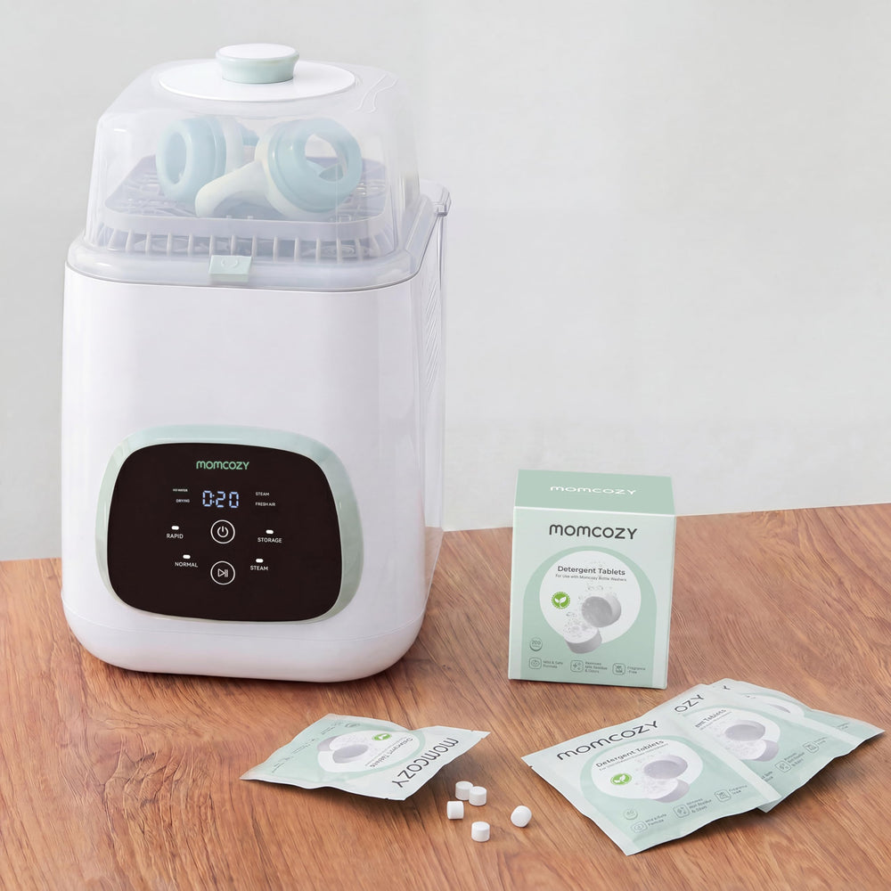 Momcozy etiqueta y lista de ingredientes, información clara para uso seguro