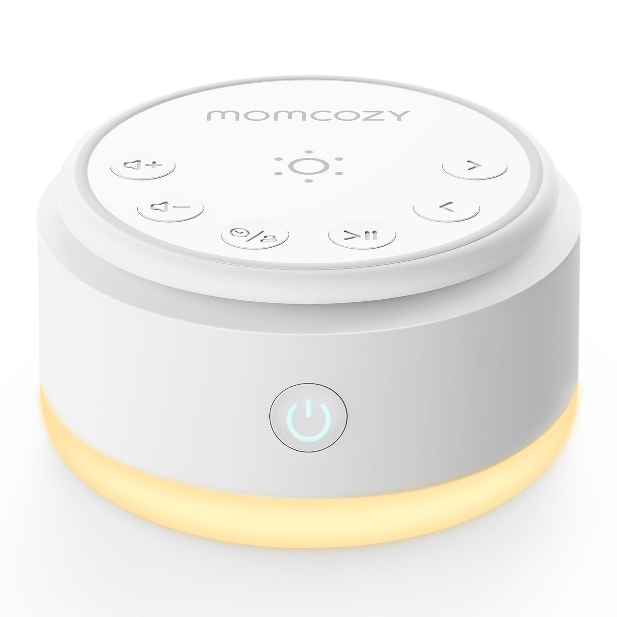 Momcozy vista frontal del dispositivo mostrando controles y diseño portable