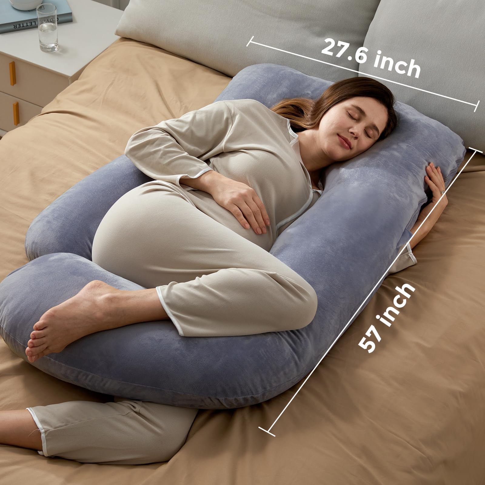 Momcozy uso en posición semi-incorporada para leer o ver televisión cómodamente