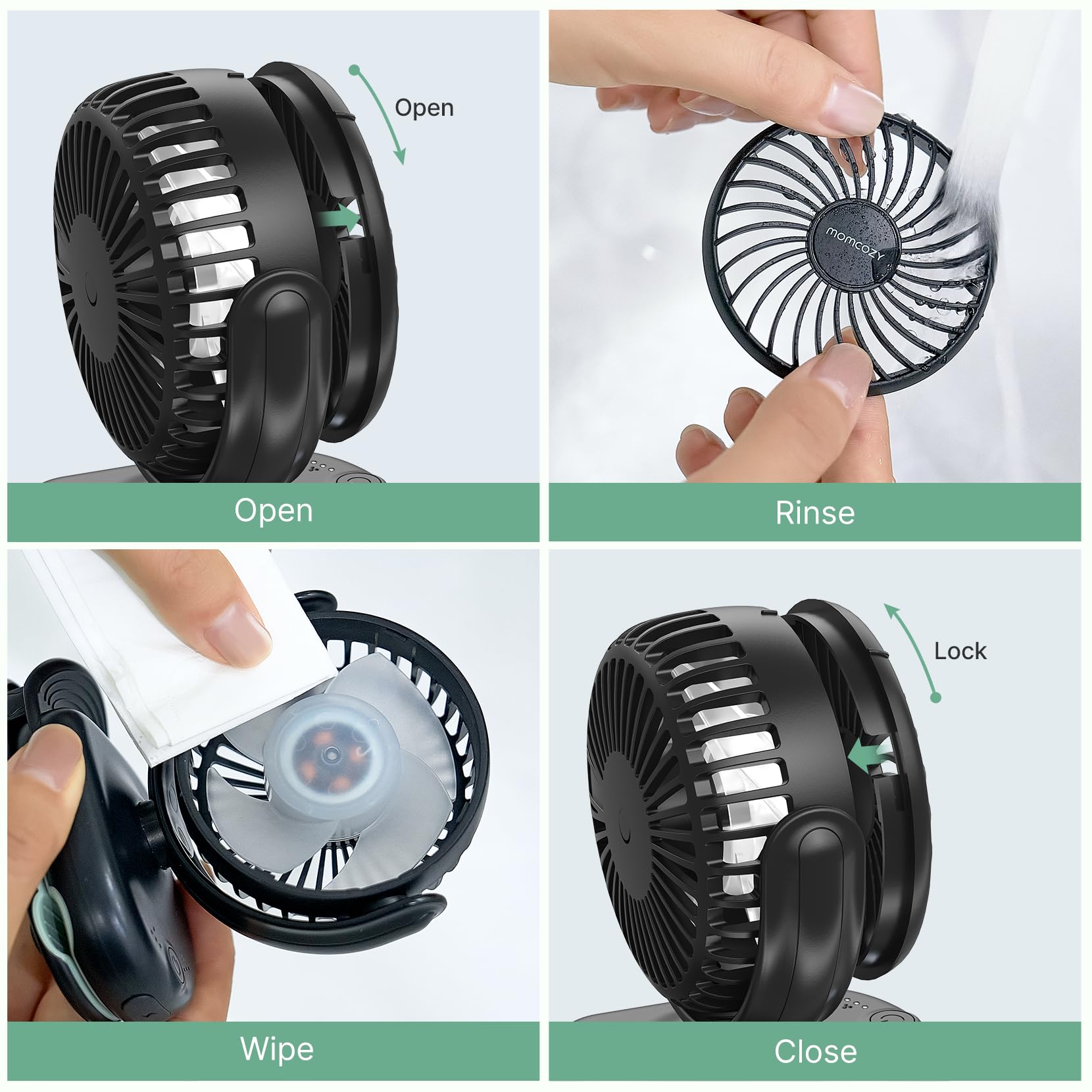 Momcozy en modo sobremesa con base antideslizante para uso interior
