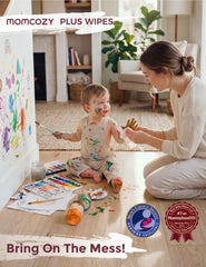 Momcozy primer plano de textura 3D que mejora la limpieza