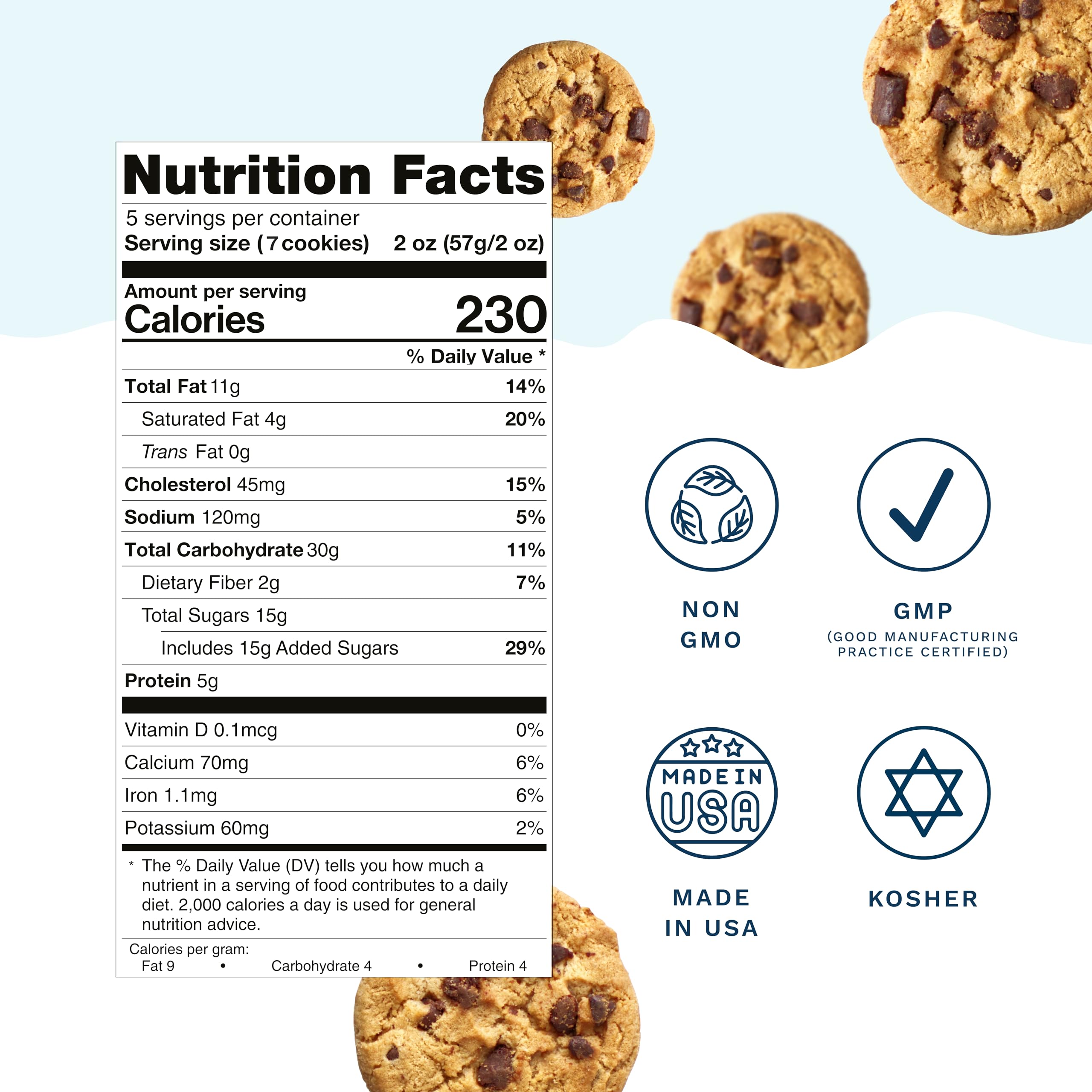 Detalle de la etiqueta nutricional y lista de ingredientes para revisión rápida Mommy Knows Best
