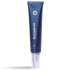 MONAT frasco frontal del serum Rejuvabeads mostrando diseño y beneficio sellador