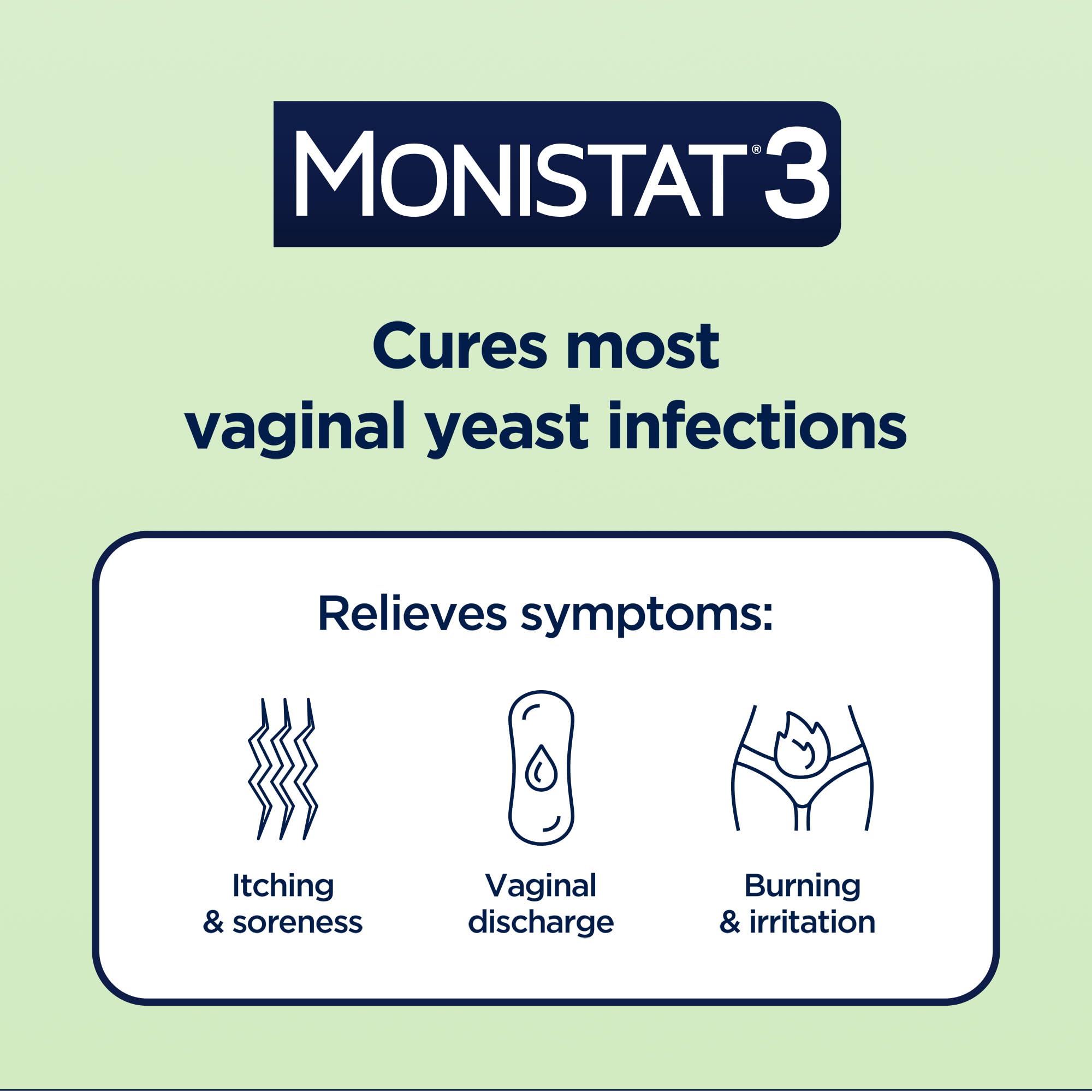 Monistat crema tubo cercano alivia comezón externa rápidamente