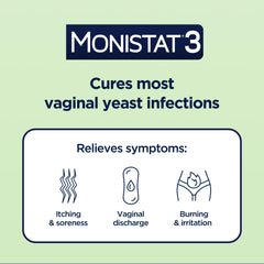Monistat crema tubo cercano alivia comezón externa rápidamente