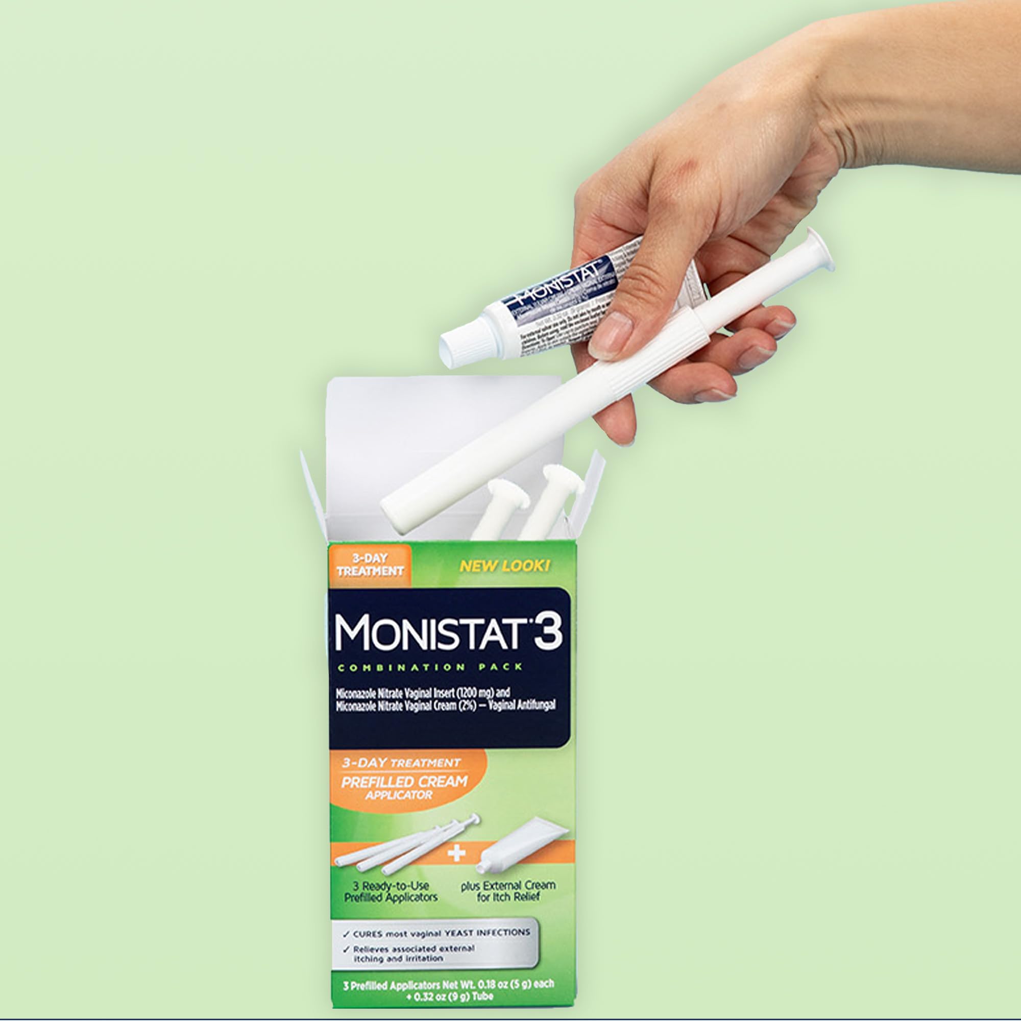 Monistat en escena lifestyle mostrando alivio y tranquilidad
