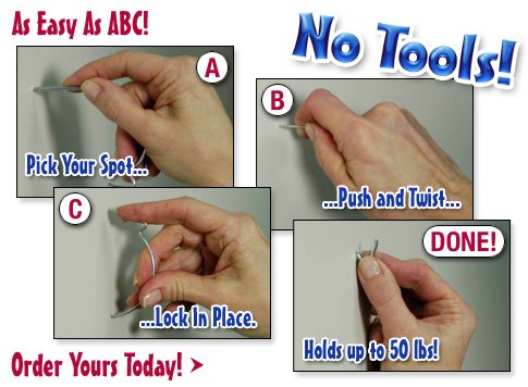Monkey Hook primer plano del acero resistente que brinda mayor durabilidad
