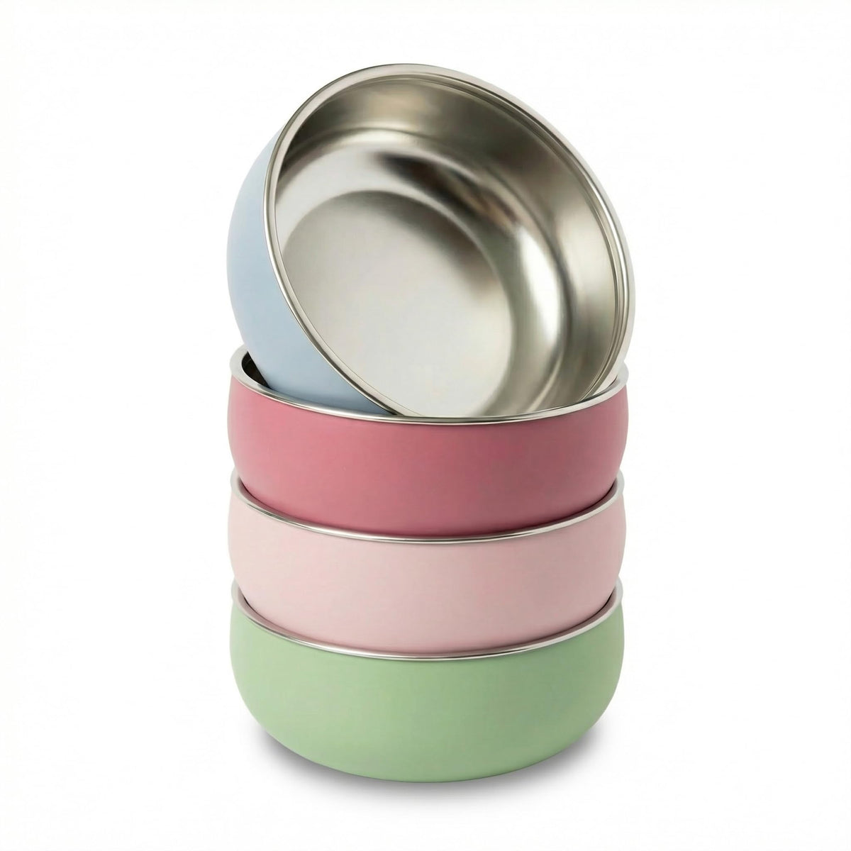 Monkey Proof cuenco frontal juego de 4 mostrando colores y diseño estable