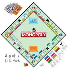 Monopoly fichas detalladas con formas icónicas, personalizan cada partida