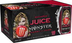 Detalle de etiqueta Monster Bad Apple mostrando información y diseño claro