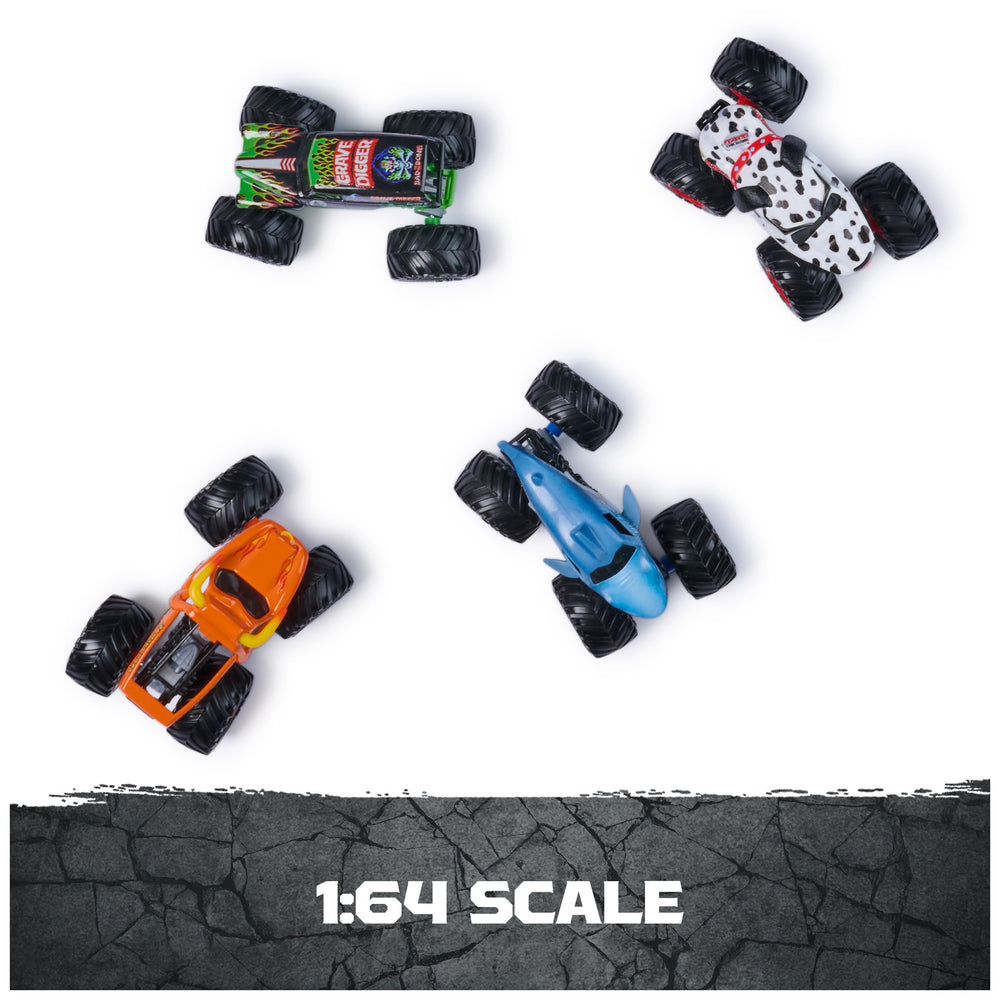 Monster Jam Dalmatian ruedas translúcidas y llantas BKT oficiales, efecto visual