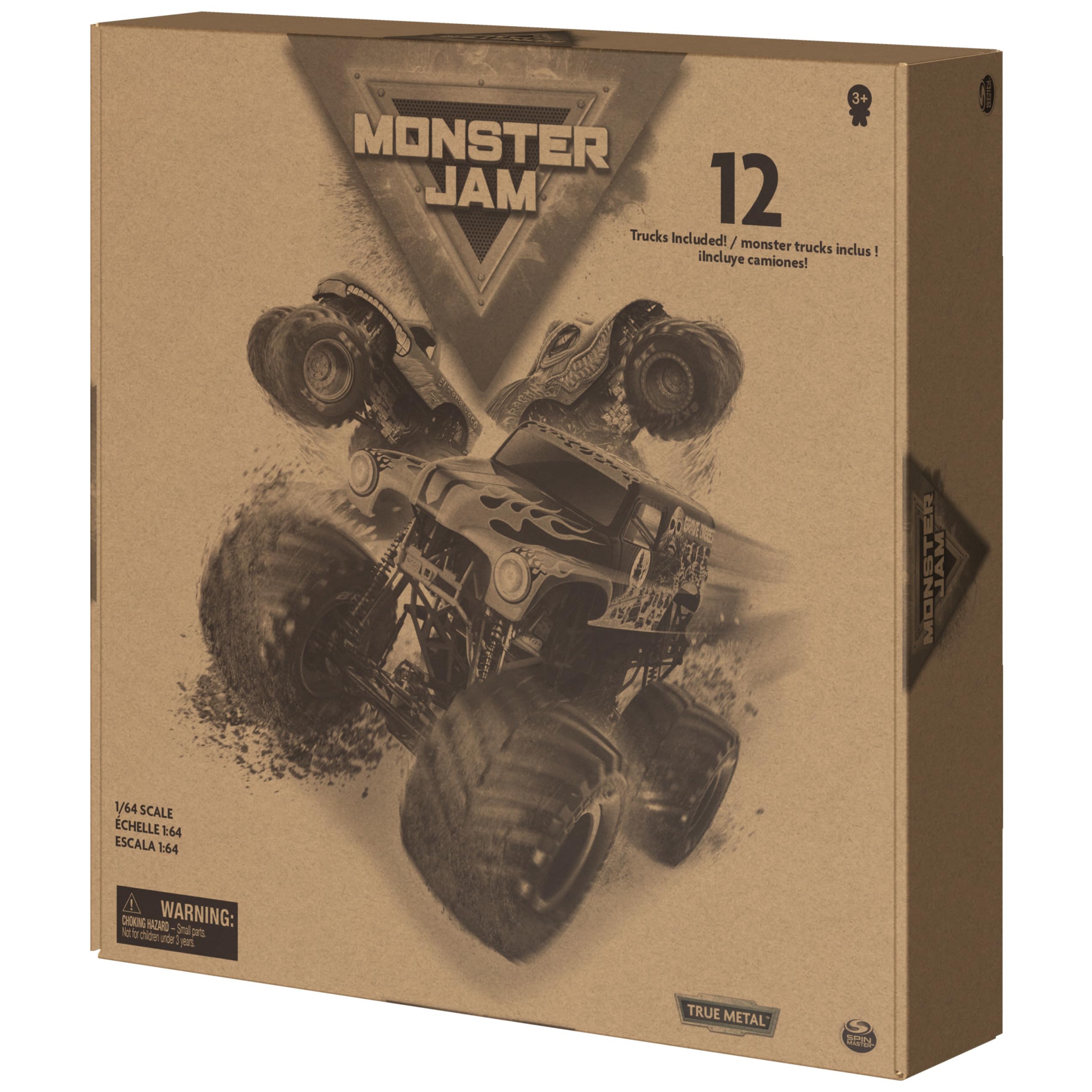 Monster Jam póster de colección y estuche cerrado listo para exhibir y coleccionar