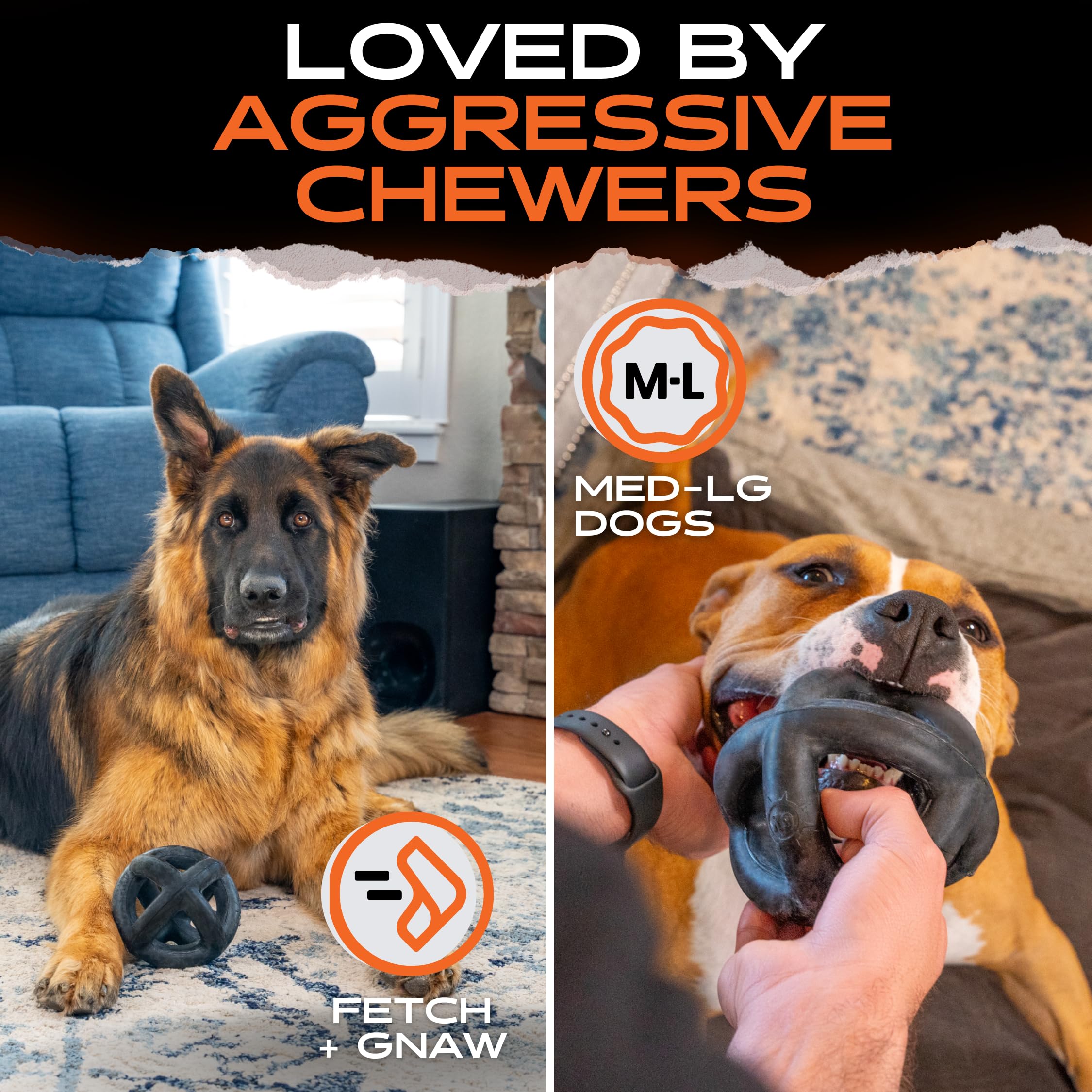 Monster K9 etiqueta VULCRON™ destacando seguridad alimentaria