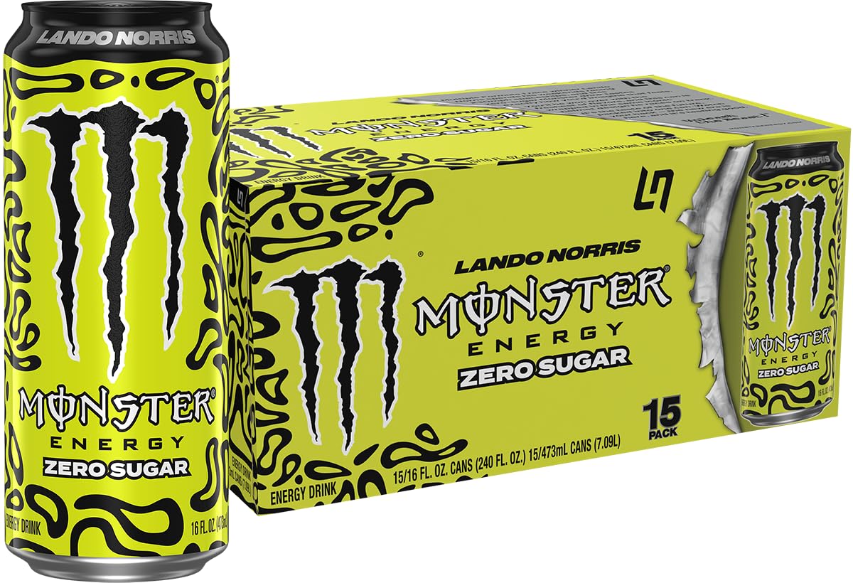 Monster Lando Norris lata frontal mostrando etiqueta y beneficio refrescante