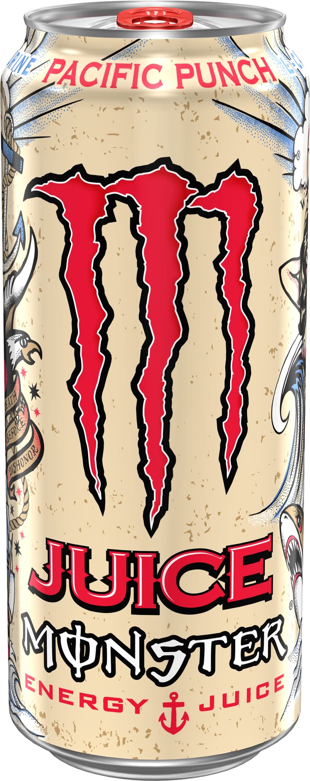 Monster Pacific Punch detalle de la textura y color del jugo para apreciar su perfil frutal
