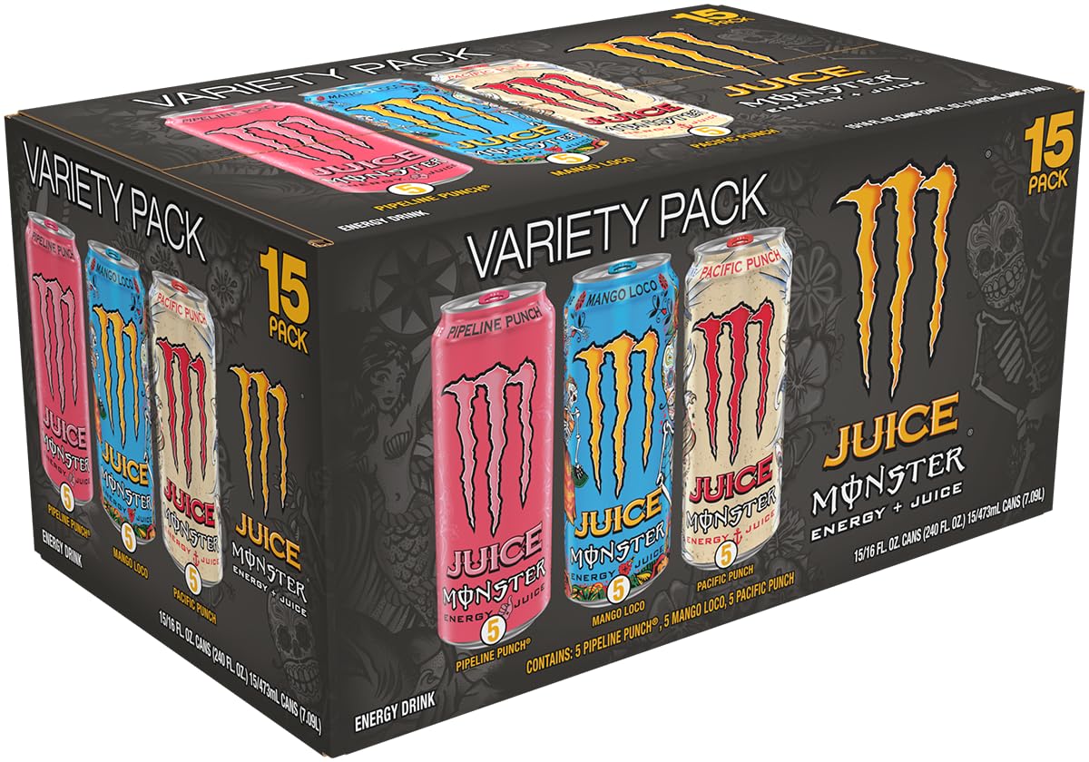 Monster primer plano burbujeo y textura carbonatada que realza el sabor