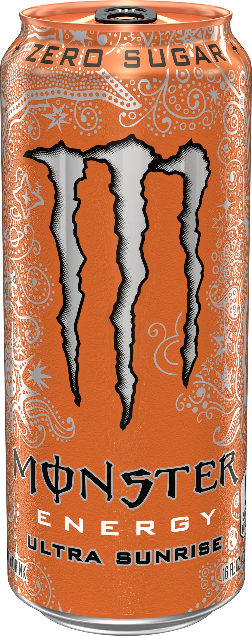 Monster Ultra Sunrise cierre con espuma para ver textura y frescura
