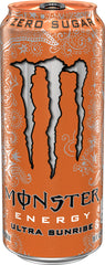 Monster Ultra Sunrise cierre con espuma para ver textura y frescura