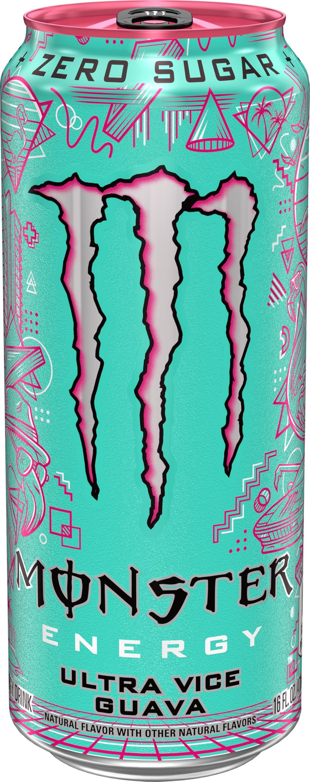 Monster primer plano de la lata resaltando textura y etiqueta