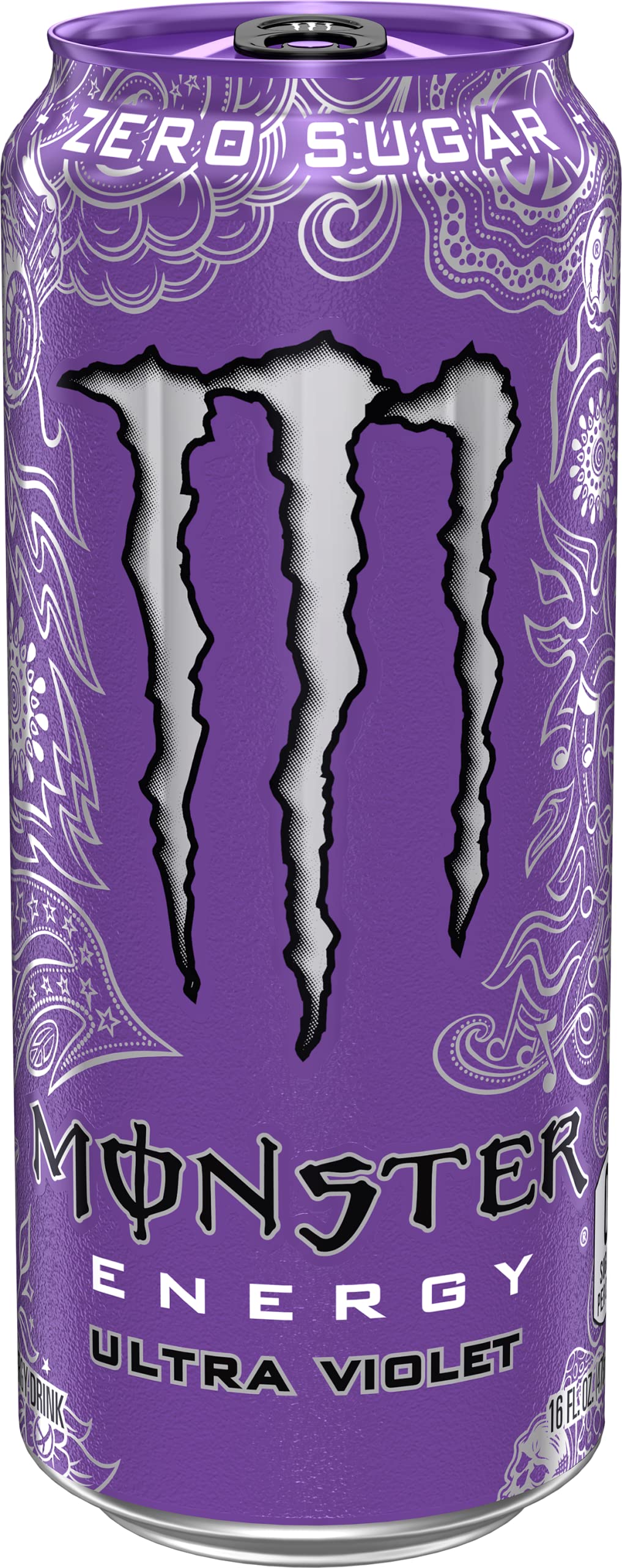 Detalle de la espuma y textura carbonatada de Monster Ultra Violet para refresco inmediato