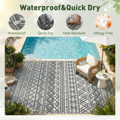 MontVoo reversible rug patterns displayed side by side offering two color options