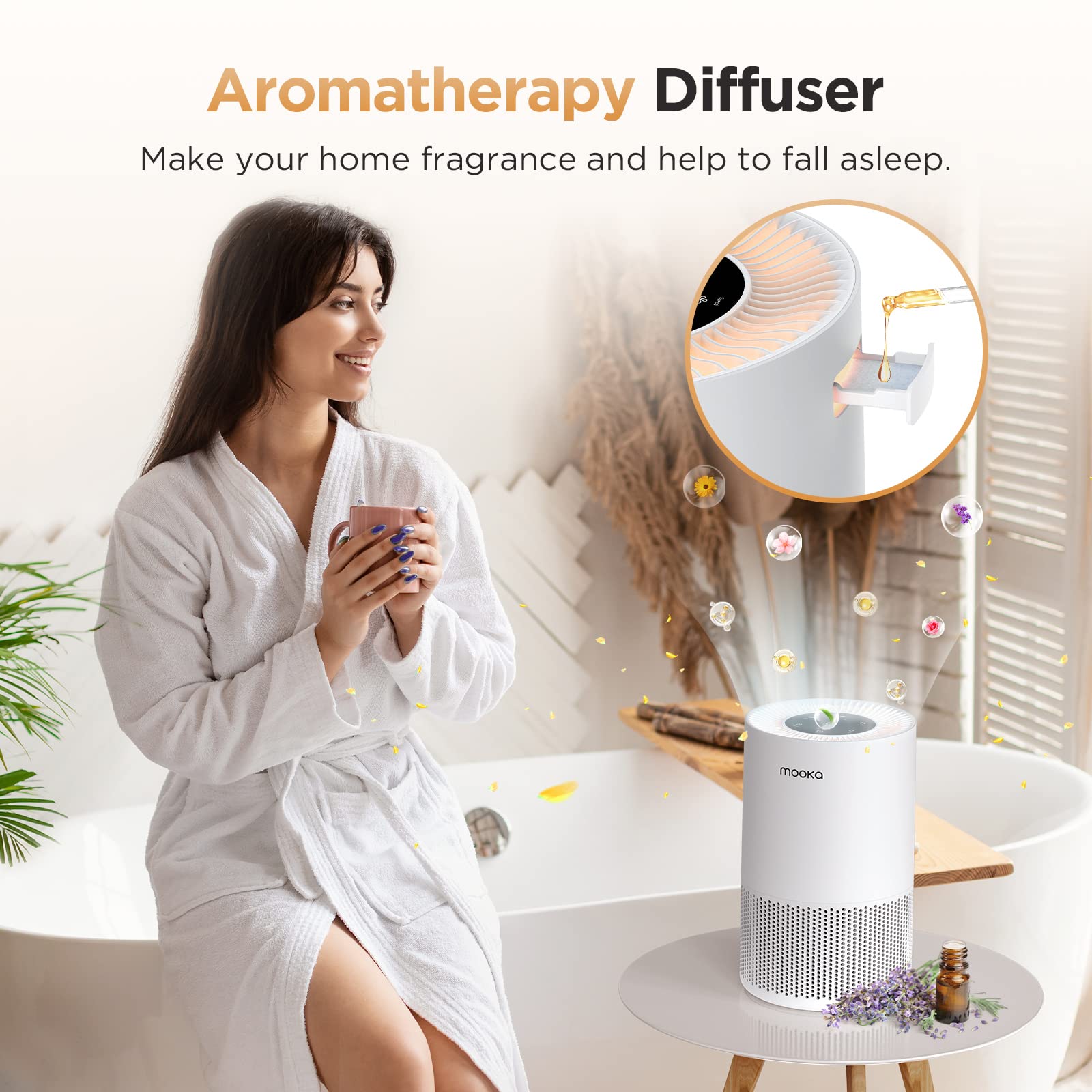 MOOKA esponja para aromaterapia con aceites esenciales para eliminar olores