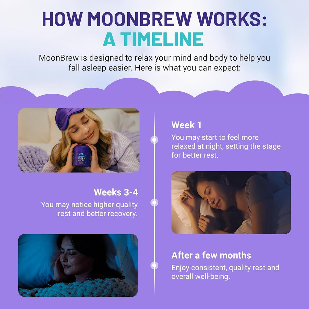 MoonBrew producto en dormitorio creando rutina de relajación