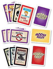 Moose Master primer plano de carta con texto claro y resistente