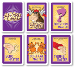 Moose Master grupo jugando en mesa fomentando risas y conexión