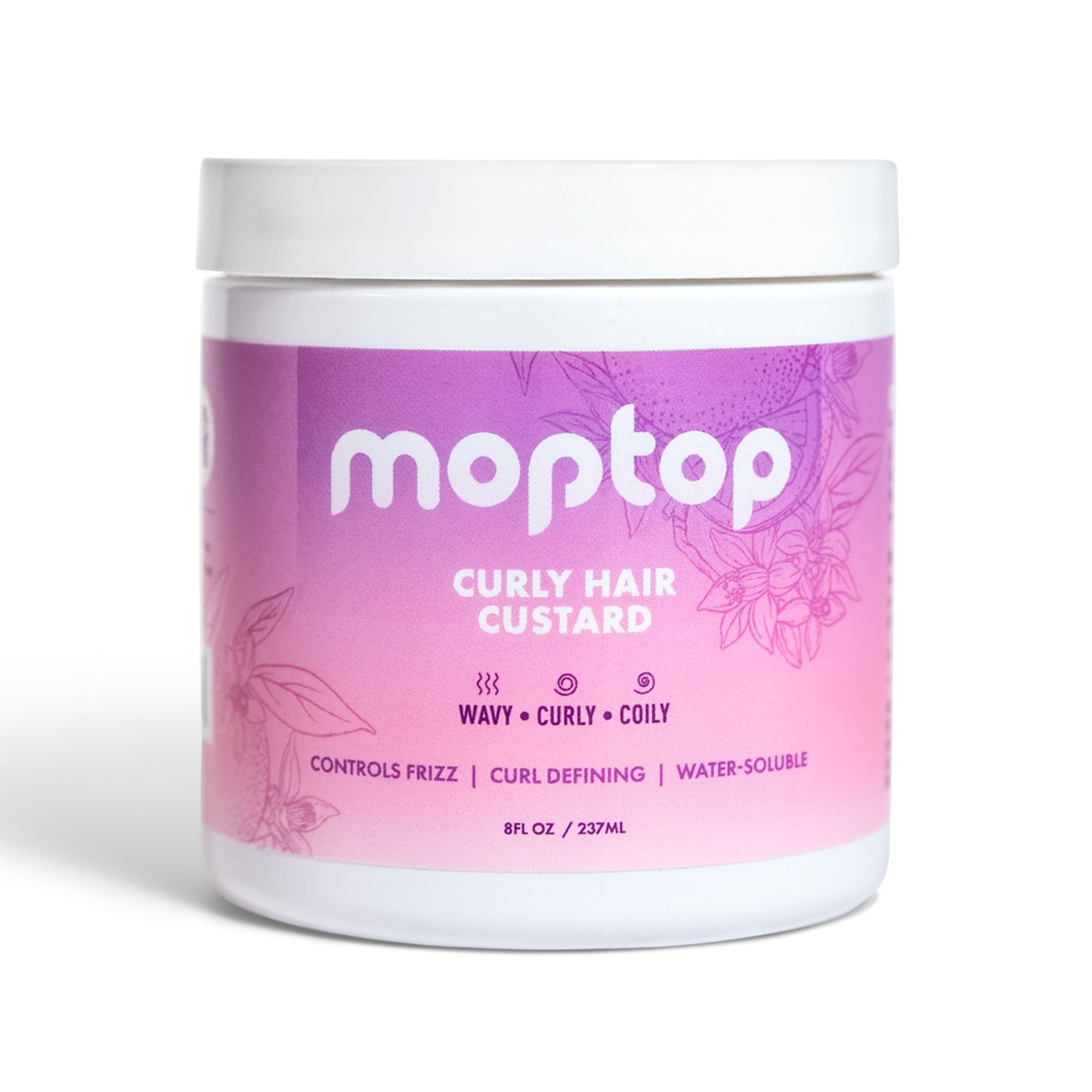 MopTop gel custard frente del empaque muestra tamaño y marca