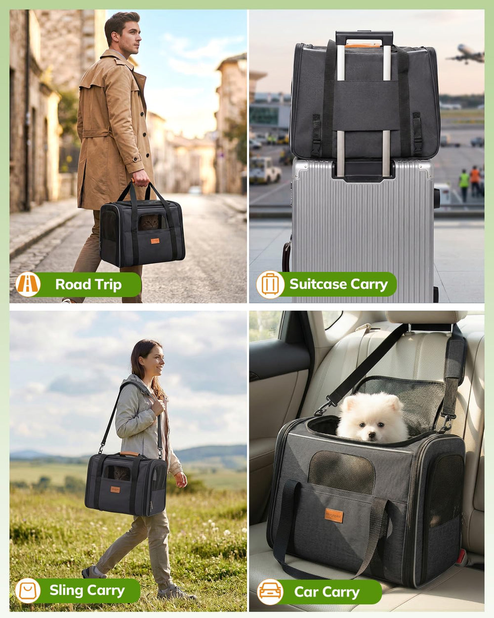 Morpilot cuenco plegable práctico para agua y alimento en viaje