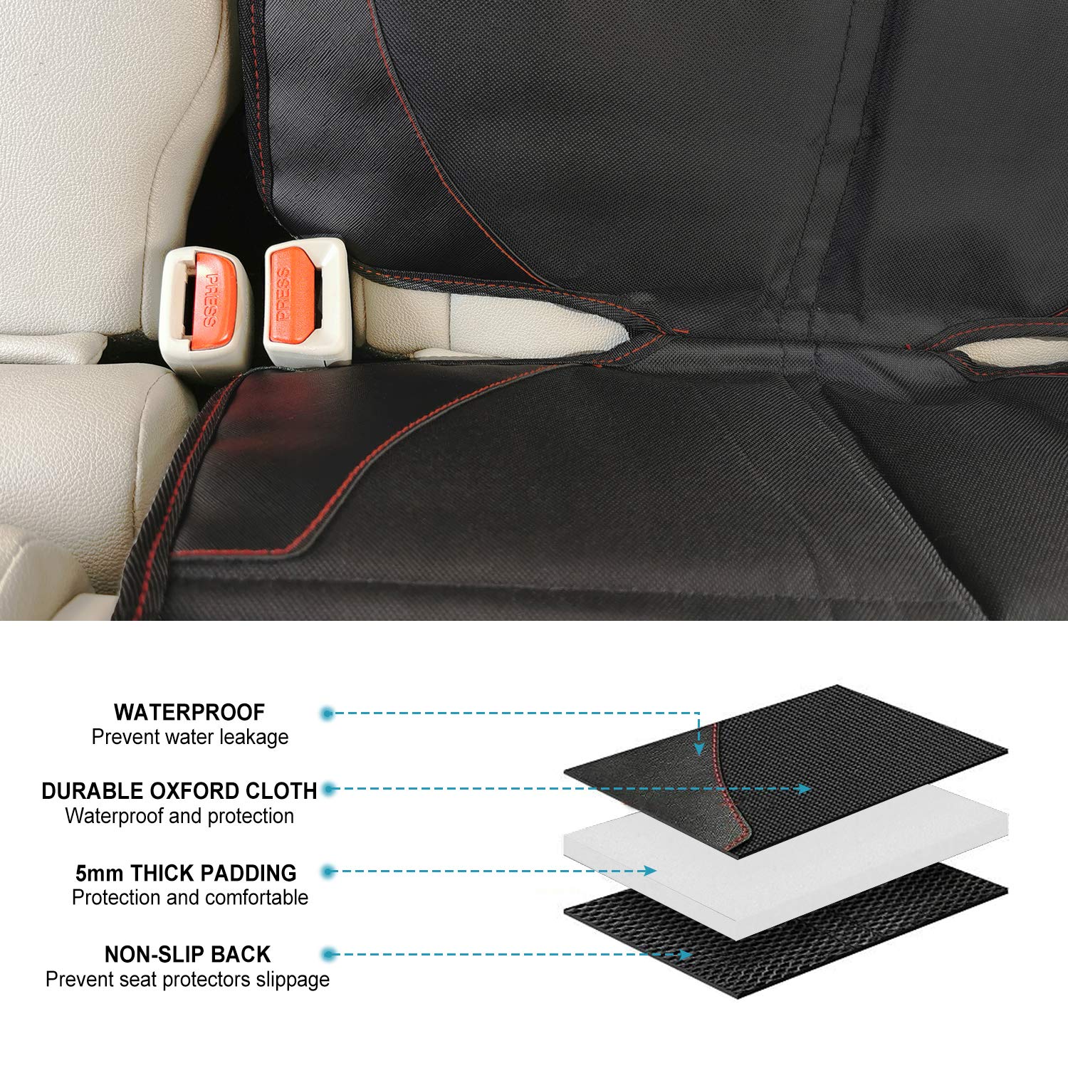 MORROLS tamaño XL cubriendo asiento completo para máxima cobertura