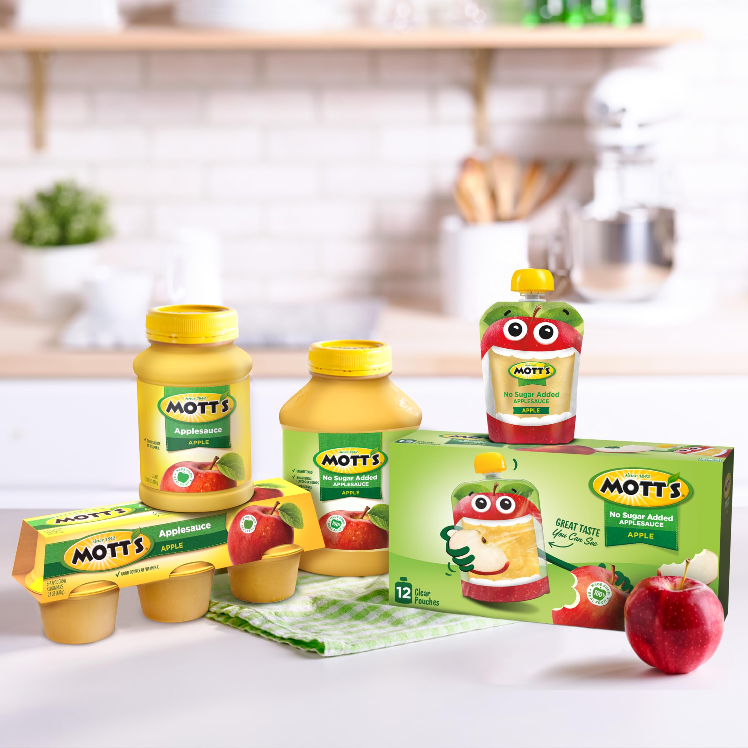 Mott's usado en receta horneada como sustituto húmedo y sabroso