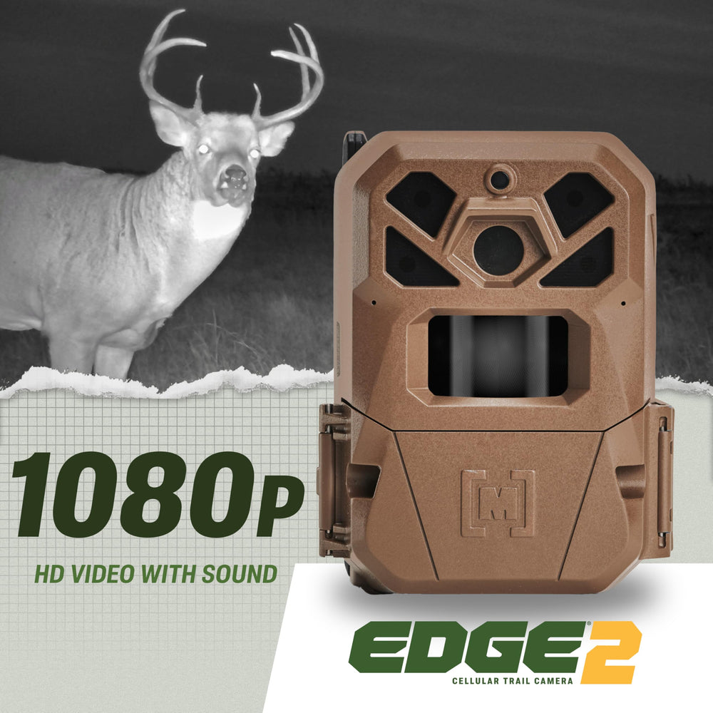 Moultrie EDGE 2 comparado con persona para escala y portabilidad