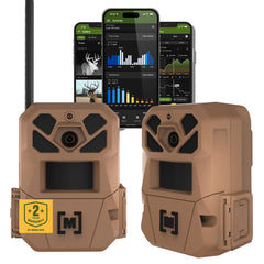 Moultrie EDGE 3 vista frontal del paquete mostrando cámaras y beneficios