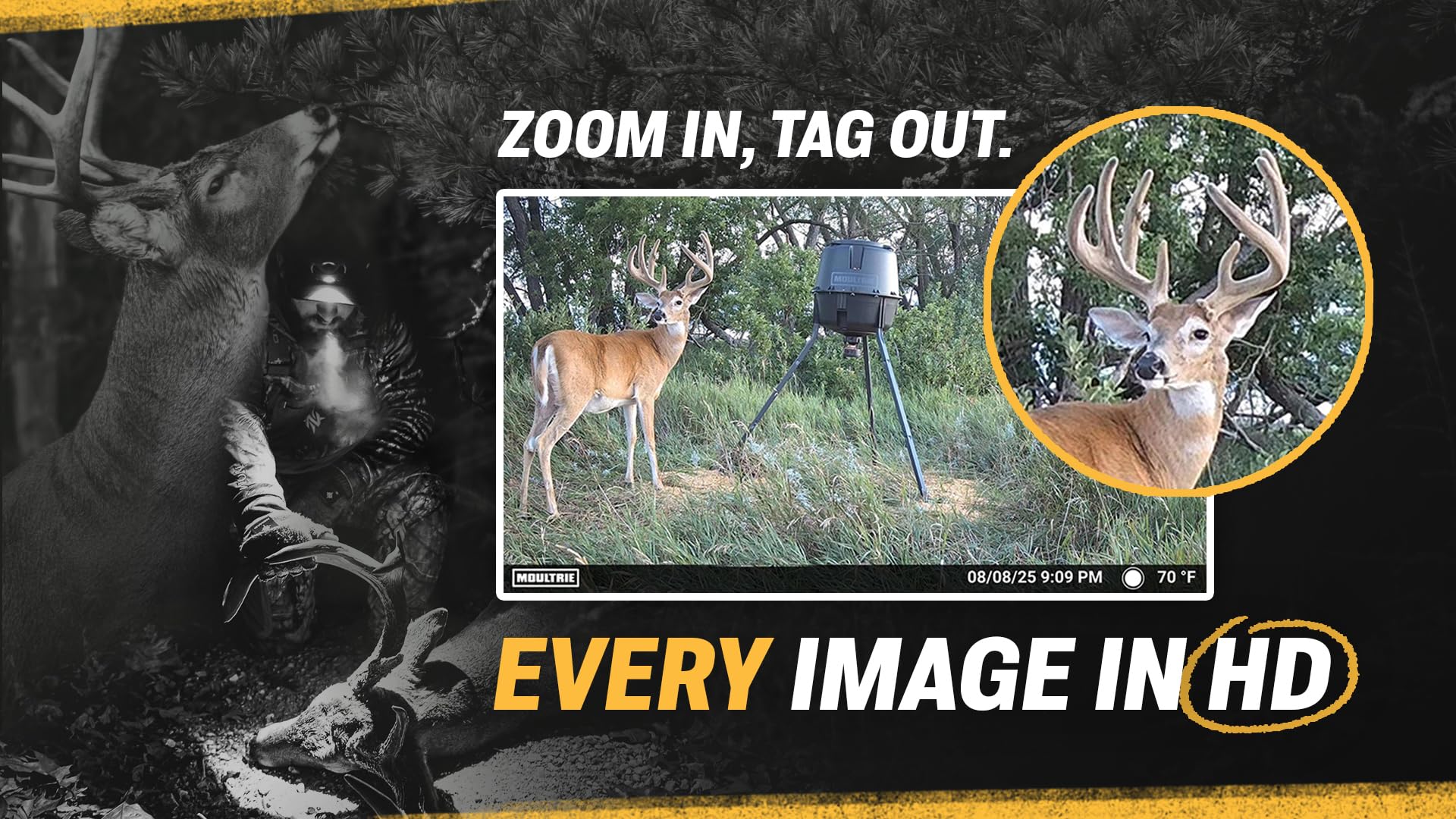 Moultrie EDGE 3 usando Live Aim para posicionamiento preciso desde app