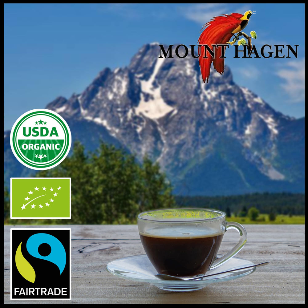 Mount Hagen frasco en encimera ecológica, promueve sostenibilidad