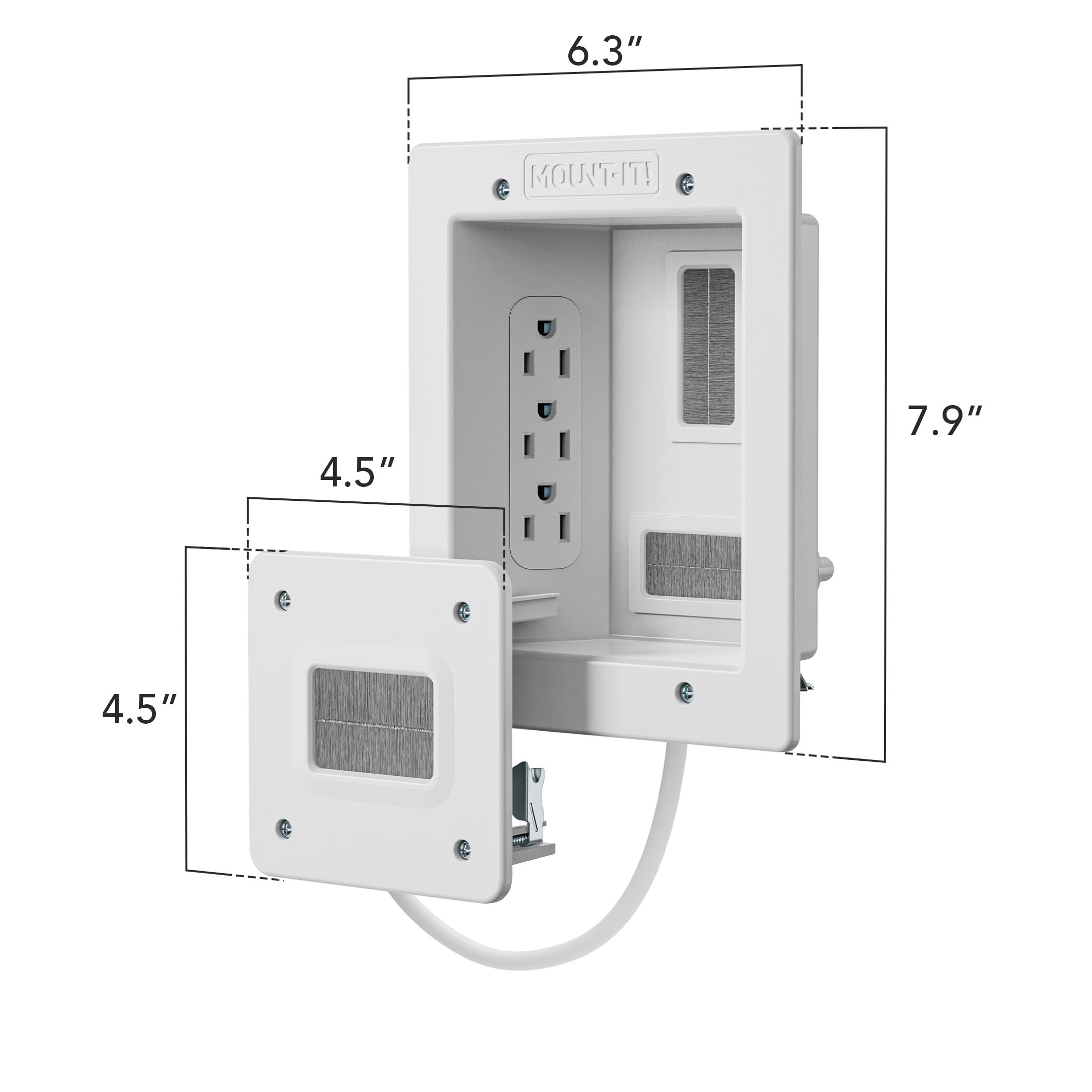 Mount-It! manual y plantilla de corte incluidos que simplifican la instalación DIY