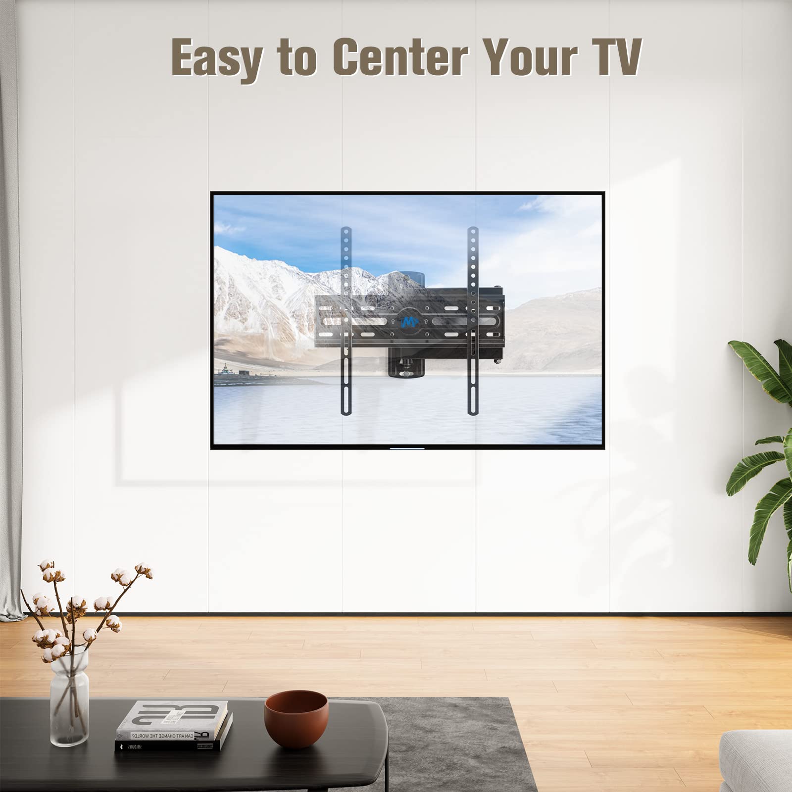 Mounting Dream comparación de tamaño con televisor para ver escala real