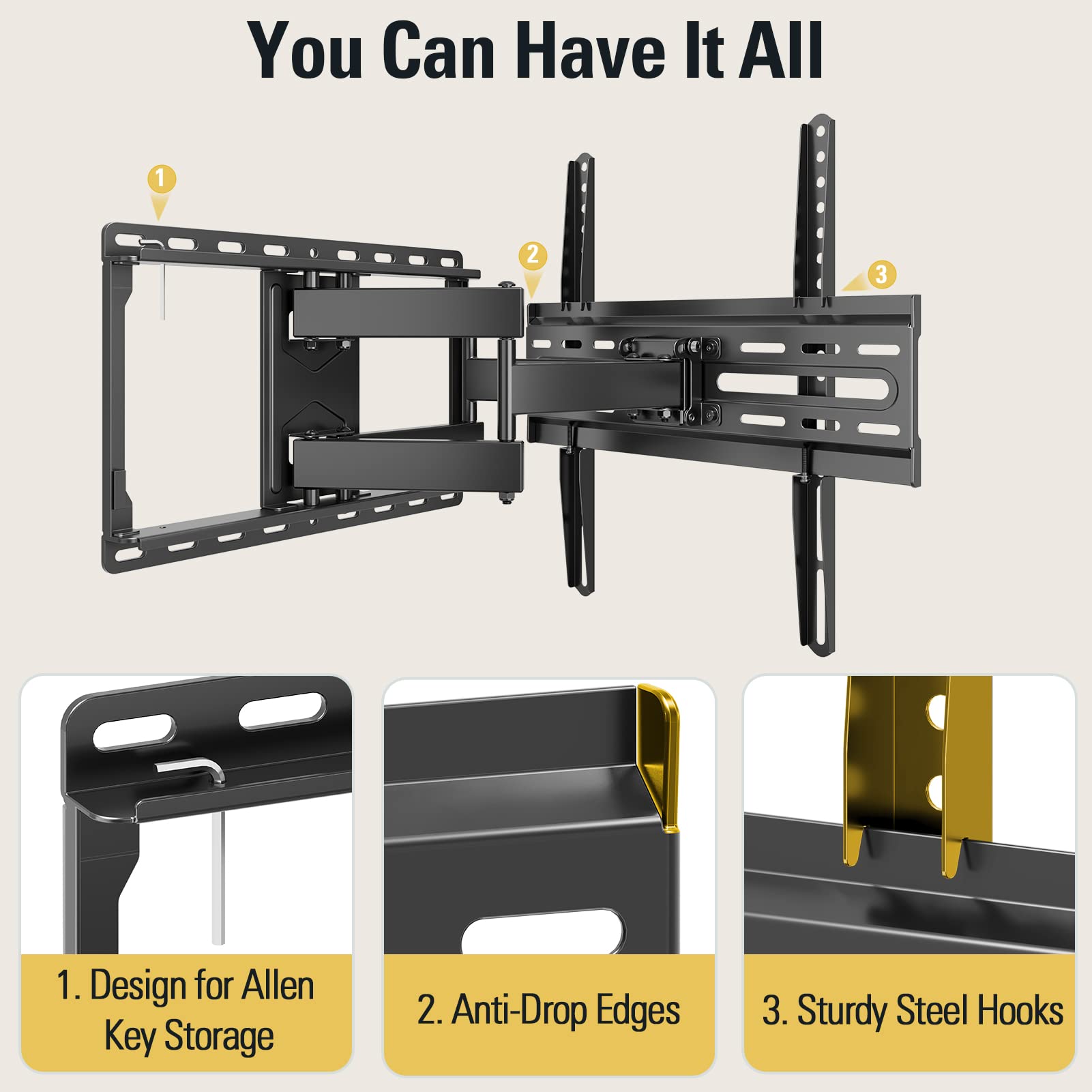Mounting Dream placa VESA compatibilidad con distintos televisores