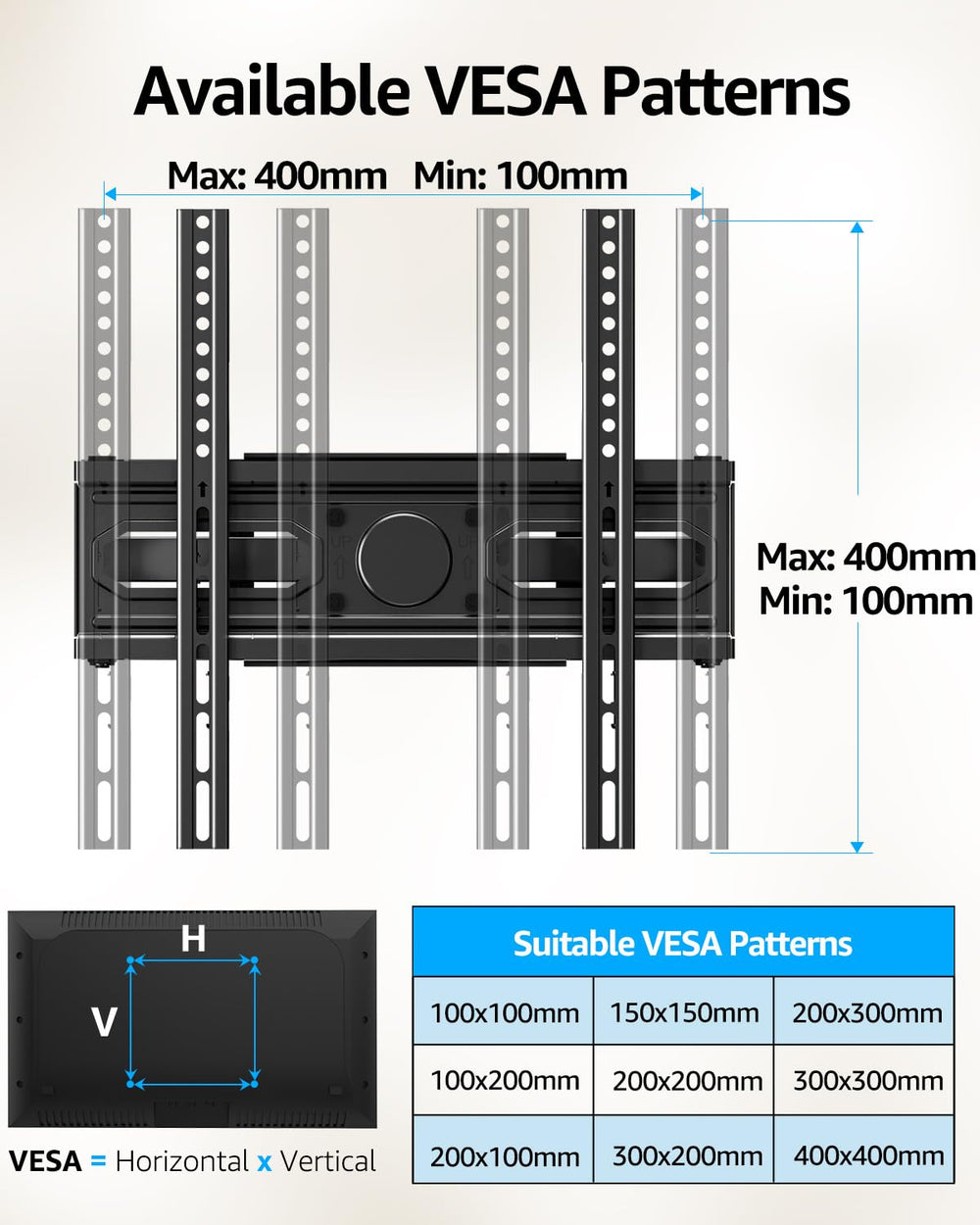 MOUNTUP vista lateral con el brazo extendido para múltiples posiciones