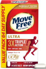 Move Free frontal del empaque mostrando el producto y beneficios