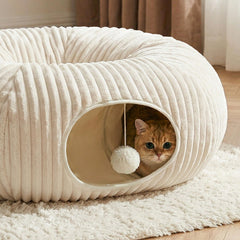 MOYMO alfombra donut con relleno suave para siestas confortables