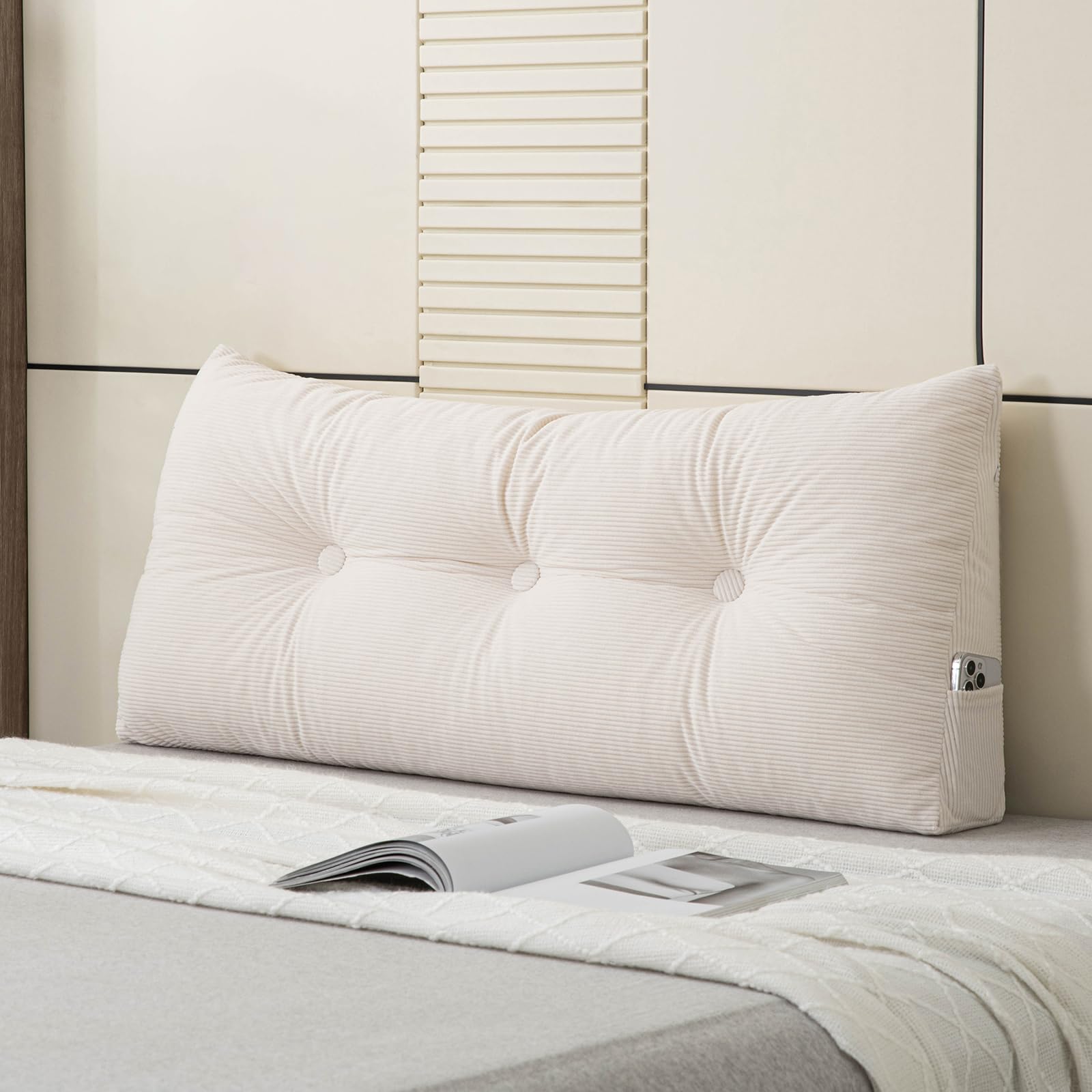MQK cabecero frontal Twin XL mostrando soporte cómodo