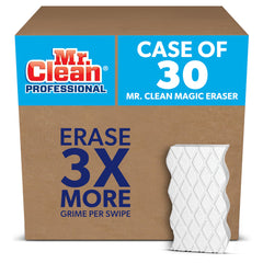 Mr. Clean empaque frontal mostrando 30 esponjas y uso profesional