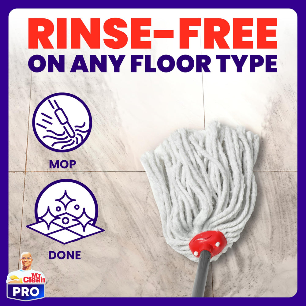 P&G PROFESSIONAL Mr. Clean PRO being poured into mop bucket for efficient mopping