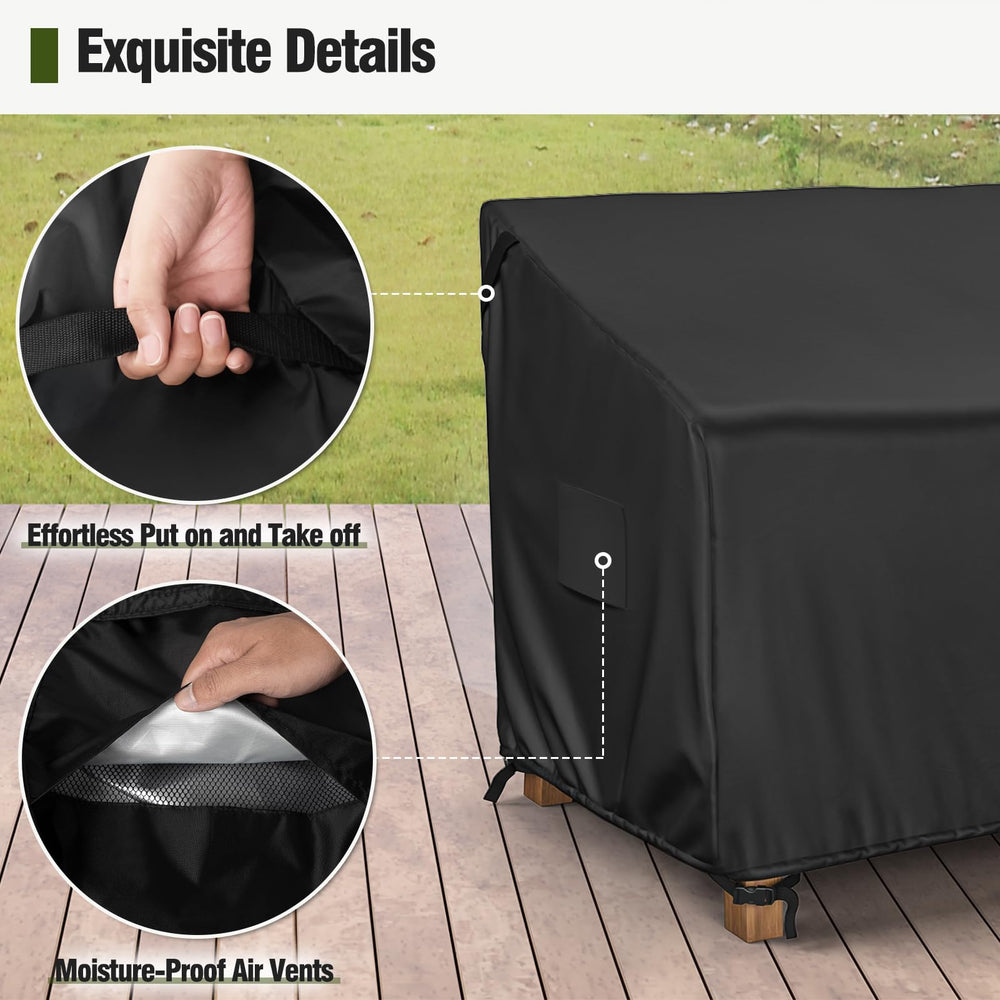 MR. COVER side air vent detail reduces condensation inside cover